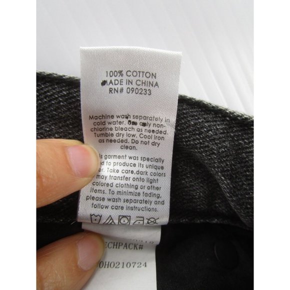 Pacsun Jeans 27 Dad High Rise Raw Hem Denim Button Fly Dark Wash - Picture 10 of 12